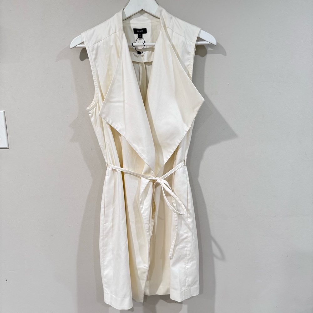 Express White Sleeveless Sheath Dress